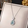 Corrente de clavícula em aço titânio estilo nacional retrô pingente de cadeado da paz de jade temperamento versátil acessórios de estilo chinês de alta qualidade