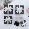 Fabricantes com caixa de joias com laço brincos colar joias embalagem de presente caixa de presente de joias atacado