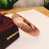 Pulsera grande de estilo abierto de cobre puro, joyería de cobre púrpura, pulsera de cobre rojo, joyería de minorías étnicas, pulsera abierta repujada