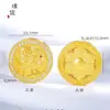 Liquidação de EstoqueCor DuradouraFirme na CorOuro de Areia VietnamitaRetrato da RainhaLótusMostrador de Seis Caracteres com Design de Flor de Pessegueiro