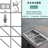 Juego de fregadero simple o doble engrosado de grado alimenticio para uso doméstico, lavabo para lavar verduras, fregadero para lavar platos, acero inoxidable de cocina con acabado cepillado a mano
