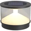 Lámparas de Poste Modernas, Luces Solares para Jardín, Luces para Valla, Luces de Exterior, Luces de Paisaje para Parque de Acero Inoxidable para Entrada de Villa