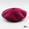 Boina de lana para hombre, boina de lana casual y moderna unisex para otoño e invierno, sombrero de artista estilo coreano, sombrero cálido