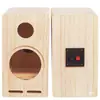 Caja Vacía de Madera Maciza 4 pulgadas 5 pulgadas 6.5 pulgadas 8 pulgadas Caja Vacía para Altavoz Caja de Estantería de Madera de Dos Vías Altavoz de Laberinto de Rango Completo