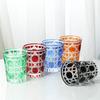 Copa de cristal hecha a mano con estilo Ins, copa de whisky tallada creativa, copa de vino, taza de agua estilo Mori fresca, taza de té para mujer