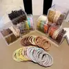 Lazo para coleta alta simple para mujer, alta elasticidad, duradero, no daña el cabello, accesorio para el cabello de primavera/verano