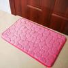 Alfombra de baño, felpudo de forro polar coral, antideslizante, con relieve de guijarros