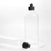 Botella de Empaque para Limpiador de Pisos de 500 ml en Stock, Botella Cuadrada Plana con Hombros Inclinados para Detergente Líquido para Lavar Platos, Botella de Plástico PET