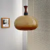 Lámpara Colgante de Restaurante Vintage, Dormitorio, Estudio, Barra de Bar, Balcón, Arte de Madera Nórdico, Lujo Ligero, Cabezal Único, Madera Natural