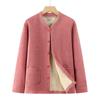 Suéter Cálido con Forro de Polar de la Abuela Chaqueta Resistente al Frío de Otoño e Invierno para Ancianos Cárdigan Grueso de Mamá Top para Mujeres de Mediana Edad y Ancianas