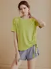 Nuevo Top Deportivo Holgado para Mujer, Ropa de Yoga, Camiseta de Manga Corta, Transpirable, Adelgazante, Para Correr en Verano, Secado Rápido, Fitness