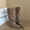 Botas de Tacón Alto de Punta Versátiles para Otoño/Invierno hasta la Rodilla para Mujer, Extraíbles en Otoño/Invierno 2026, Adelgazantes, Uso Bidireccional, Aumentan la Altura, Botas de Monta para Mujer