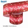 Cinta de lazo con impresión en degradado y estampado en caliente, hecha a mano, para accesorios para el cabello, embalaje de regalo, directa de fábrica