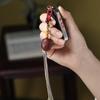 Sândalo vermelho da Indonésia DIY chaveiro de balanço anual pingente pingente corrente de pingente joia pingente chaveiro fabricantes