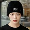 Gorro unisex de invierno para pareja con protección para las orejas, forro polar, engrosado, cálido, a prueba de frío, gorro de punto casual y versátil