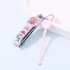 Colher de Ouvido com Design de Patinha de Gato Fofa, Cortador de Unhas de Desenho Animado, Conjunto com Design de Corrente, Limpeza do Canal Auditivo Sem Machucar os Ouvidos, Manicure e Organizado