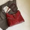 Bolso Tote de Gran Capacidad a la Moda Estilo Coreano Bolso de Mujer 2024 Nuevo Simple Casual Nicho Textura Bandolera Mochila