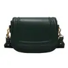 Bolsa Transversal Quadrada Pequena Minimalista para Mulheres, Nova Moda Primavera 2026 Versátil Casual com Aba Bolsa Transversal de Selim