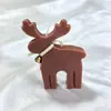 Vela aromática de Navidad vela con forma de campana de alce adornos de decoración navideña recuerdo de vacaciones regalo al por mayor