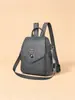 Mochila de Cuero Suave Estilo Vintage 2026 para Mujer, Bolso Cruzado Pequeño de un Solo Hombro Versátil y de Moda, Mini Mochila de Viaje Casual