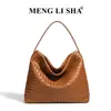 Bolso de Mano Nuevo Estilo Coreano Retro de Moda, Tejido a Mano de Gran Capacidad, Bolso de Hombro Cruzado para el Trabajo, Bolso de Mano a la Moda