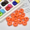 Cuentas Acrílicas de Agujero Grande de 14 mm Color Sólido Cuentas de Rueda Cuentas Espaciadoras Cuentas para Hilo Pulsera DIY Goma para el Cabello Tejido Accesorios para Joyería