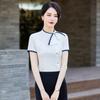 Joyería Salón de Belleza Traje Profesional Camisa Ropa de Trabajo Vestido de Negocios Recepción de Hotel para Mujer Moda Camisa de Verano