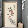 Pegatinas de puerta de dibujos animados, una hoja completa para renovar puertas viejas, adecuadas para habitaciones de estudiantes, baños, armarios y habitaciones; pegatinas decorativas autoadhesivas para decoración de habitaciones de moda