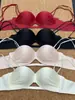 9861 Sutiã pequeno estilo francês com bojo push-up para mulheres, com aparência maior, sem aro, com alças de strass para sustentação e modelagem