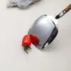 Colher de aço inoxidável 304 atacado estilo japonês asas de frango madeira maciça conjunto de utensílios de cozinha ramen coador público espátula colher para panela quente