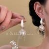 Brincos Femininos Exquisitos~Brincos de Franja Românticos Estilo Francês para Mulheres, Brincos de Design de Alto Padrão, Acessórios de Orelha Únicos, Tiaras de Orelha