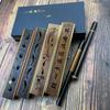 Caja de incienso extraíble Ébano sin ácido traje de viaje de madera quemador de incienso retro para interior quemador de incienso de agarwood