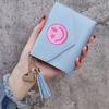 Bolsa para Monedas con Borla de Color Sólido Amor y Paz Porta Tarjeta de Estudiante de Aliexpress Ranura para Múltiples Tarjetas Cartera Corta Delgada Cartera