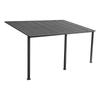 Cobertizo para coche de aleación de aluminio impermeable protector solar sombrilla a prueba de viento residencial terraza cobertizo placa de resistencia PC toldo solar estacionamiento