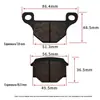 Pastilhas de Freio de Motocicleta Resistentes à Abrasão Resistência a Altas Temperaturas Neutras Sem Amianto Pele de Freio Acessórios para Motocicleta para Yamaha