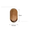 Bandeja sólida de madera de acacia transfronteriza, bandeja de té para el hogar, bandeja de comedor, bandeja de frutas de madera estilo japonés, plato rectangular ovalado