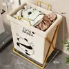 Cesta de Ropa Sucia para Uso Doméstico, Contenedor de Almacenamiento Plegable para Clasificar la Ropa, con Cesta Separada para Ropa Interior