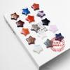 Cristal Natural Gema Estrella Delgada Piedra Nudista Pentagrama Gema de Energía Accesorios para Hombre y Mujer Joyería No Porosa