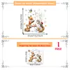 Pegatinas de ventana de muñeco de nieve y copo de nieve estilo caricatura, temática navideña, transfronterizas, adecuadas para escaparates, puertas de vidrio y decoración del hogar; pegatinas de cristal electrostáticas