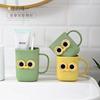 Vaso para cepillos de dientes para niños, vaso creativo, vaso para enjuague bucal anticaída con dibujos animados para bebés, para hombres y mujeres.