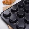 Plato para tostar antiadherente de 6 tazas redondas, molde para hornear crujiente de turrón con forma de copo de nieve, bandeja para hornear pasteles domésticos, taza Mafen