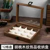 Caja de Joyería de Alta Gama con Cinco Capas de Veta de Madera de Nogal, Caja de Joyería para Collares, Aretes y Pendientes, Caja de Almacenamiento de Joyería de Alta Gama y Exquisita