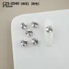 Brilhantes K9 Premium Decorações de Strass para Nail Art Rosa Luxuoso Retangular Ovo de Pombo Coração Assimétrico Strass Acabados Feitos à Mão para Nail Art