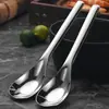 Cuchara de lingote de acero inoxidable 316 para uso doméstico, cuchara de sopa para niños, creativa y linda, cabeza de cuchara profundizada, mango engrosado, cuchara sopera