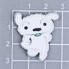 Crayón Xiaoxin blanco Sonrisa combinación de accesorios PVC caucho de silicona blanda cubierta de cuero parche de dibujos animados caja de almacenamiento pegatinas decorativas