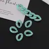 Hebilla de Cadena Acrílica Simple Colorida Incrustada con Diamantes Material de Joyería Accesorios para Llavero de Taza de Agua Hecho a Mano DIY
