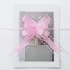 Guirnalda de Cinta Colorida Color Sólido Transparente Elegante Flor Estirada a Mano Decoración de Fiesta Boda Habitación Coche de Boda Escalera Techo Lazo