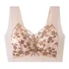 Lencería sin costuras de encaje de talla grande para mujeres con senos grandes, sin aros, push-up, sujetador fino estilo camiseta sin mangas