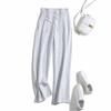 ¡Dinero doméstico! Pantalones casuales holgados de pierna ancha con cintura alargada y ajustados gigantes 2024, pantalones deportivos de pierna recta con capa de aire, nuevos