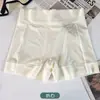 Shorts de Segurança Feminino Dois em Um, Leggings Anti-Exposição, Calça de Segurança Seamless de Seda Gelada Sem Dobras Cintura Média-Alta, Finos para o Verão